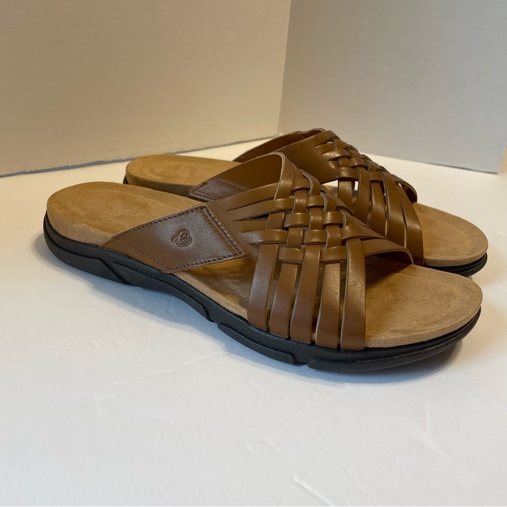 Easy Spirit Meadow Leather Slip On Sandals